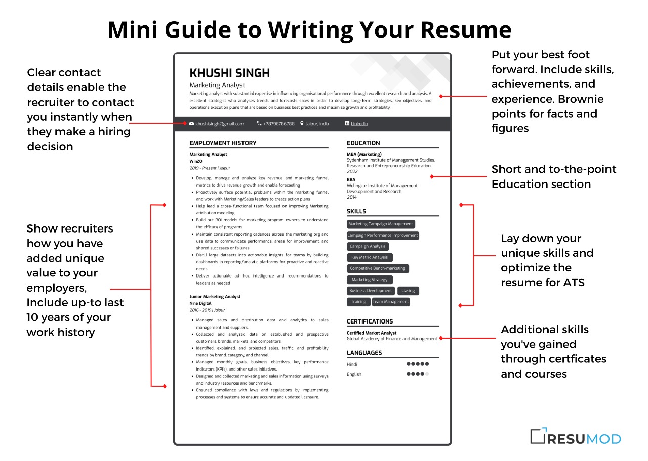best resume templates for jobs, download free